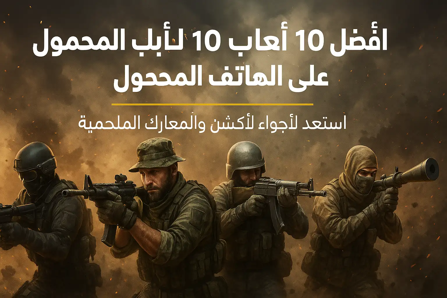أفضل 10 ألعاب حربية على الهاتف المحمول – استعد لأجواء الأكشن والمعارك الملحمية